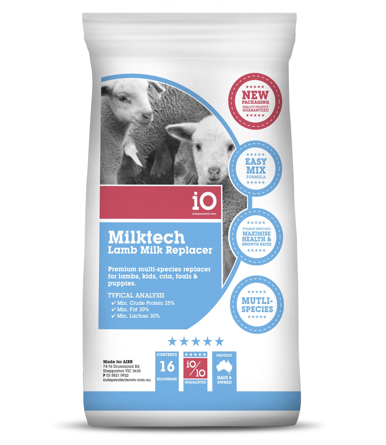 iO Milktech Lamb Milk Replacer Independents Own