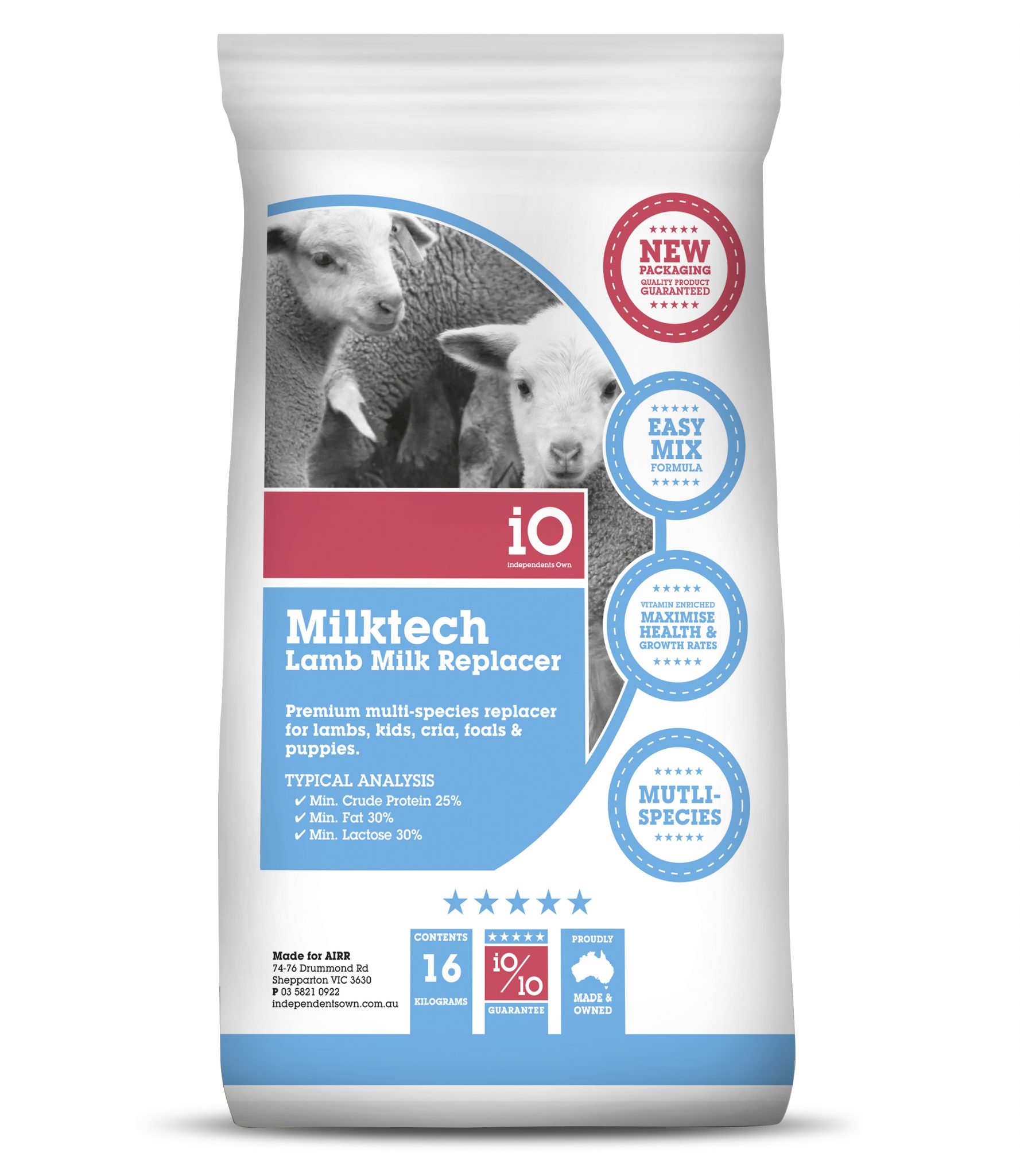 iO Milktech Lamb Milk Replacer Independents Own